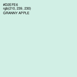 #D2EFE6 - Granny Apple Color Image